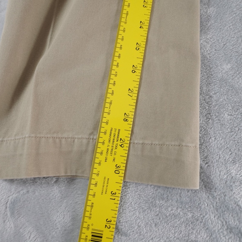 VTG Polo Ralph Lauren Ethan Pleated Chinos Mens35 Tan 100% Cotton 90s Classic - Picture 10 of 16